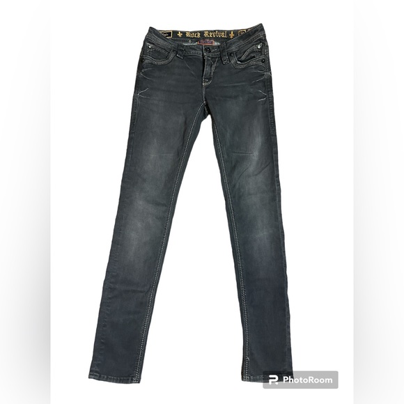 Gently Used Rock Revival Teyla (Buckle) Skinny Stretch Woman’s 26” Jeans - Picture 2 of 16